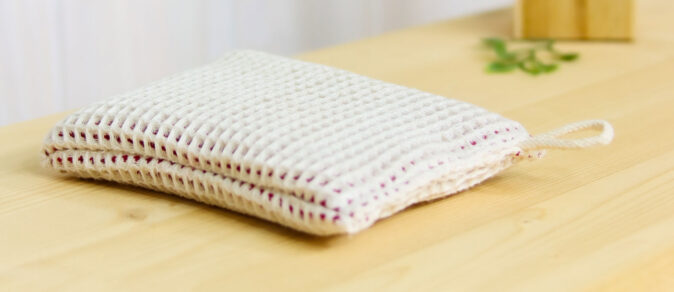 Linge de bain en nid d'abeille