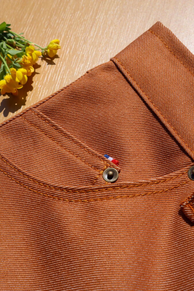 Jean couleur caramel 100% fabriqué en France