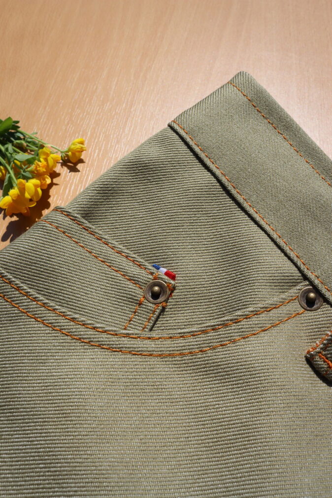 Jean homme vert 100% fabriqué en France
